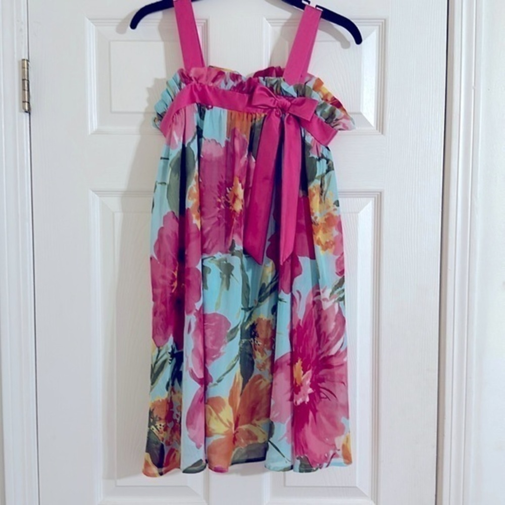 Bonnie Jean Floral Maxi Dress Pink Kids Dress Pageant Dress Princess Dress